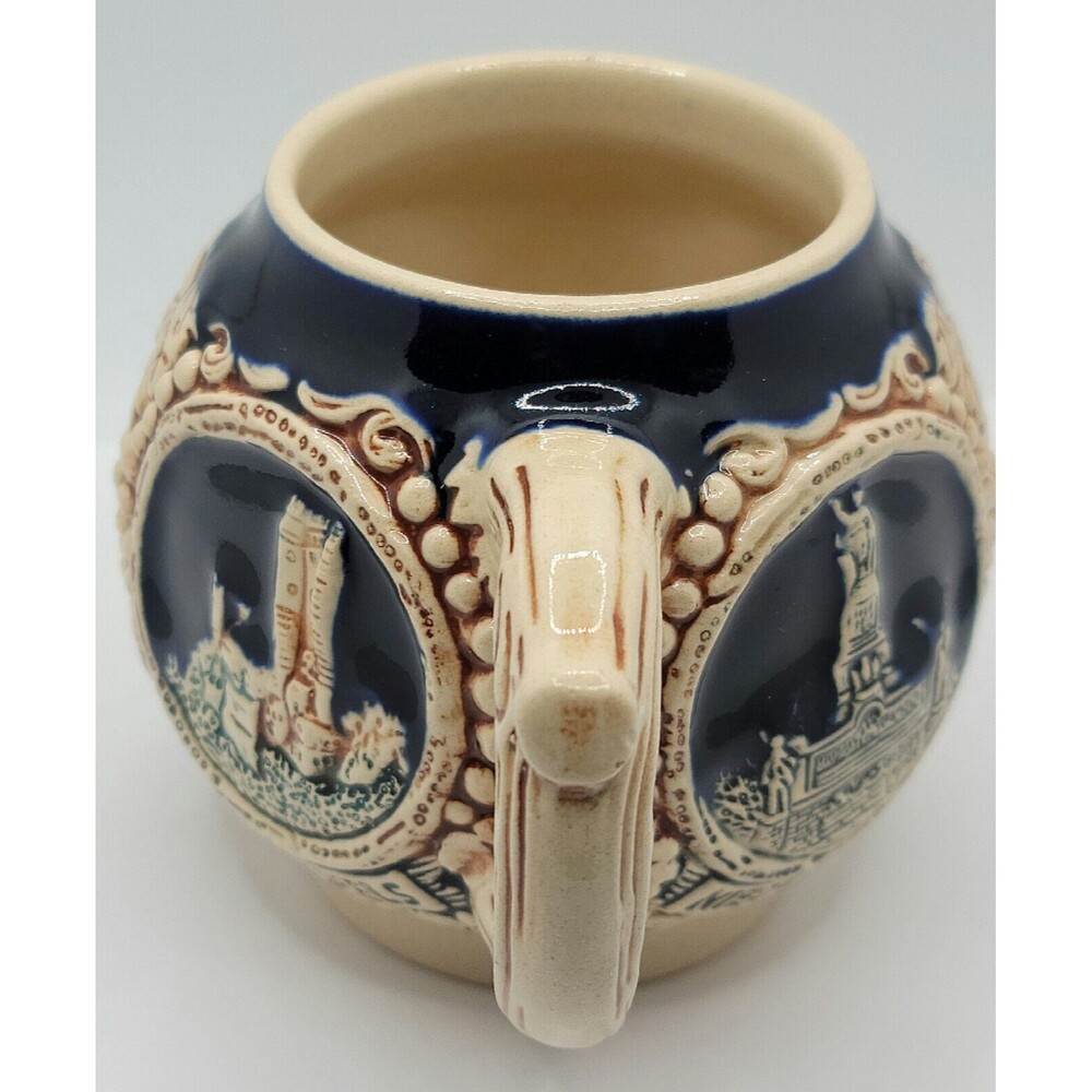 Vintage Gerz West German Castle Stein Small Mug Cup